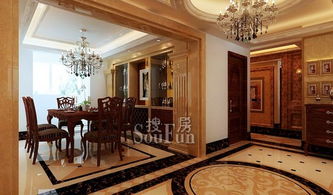 歐美風(fēng)情四居室240平米38萬——石家莊誠品建筑裝修案例賞析